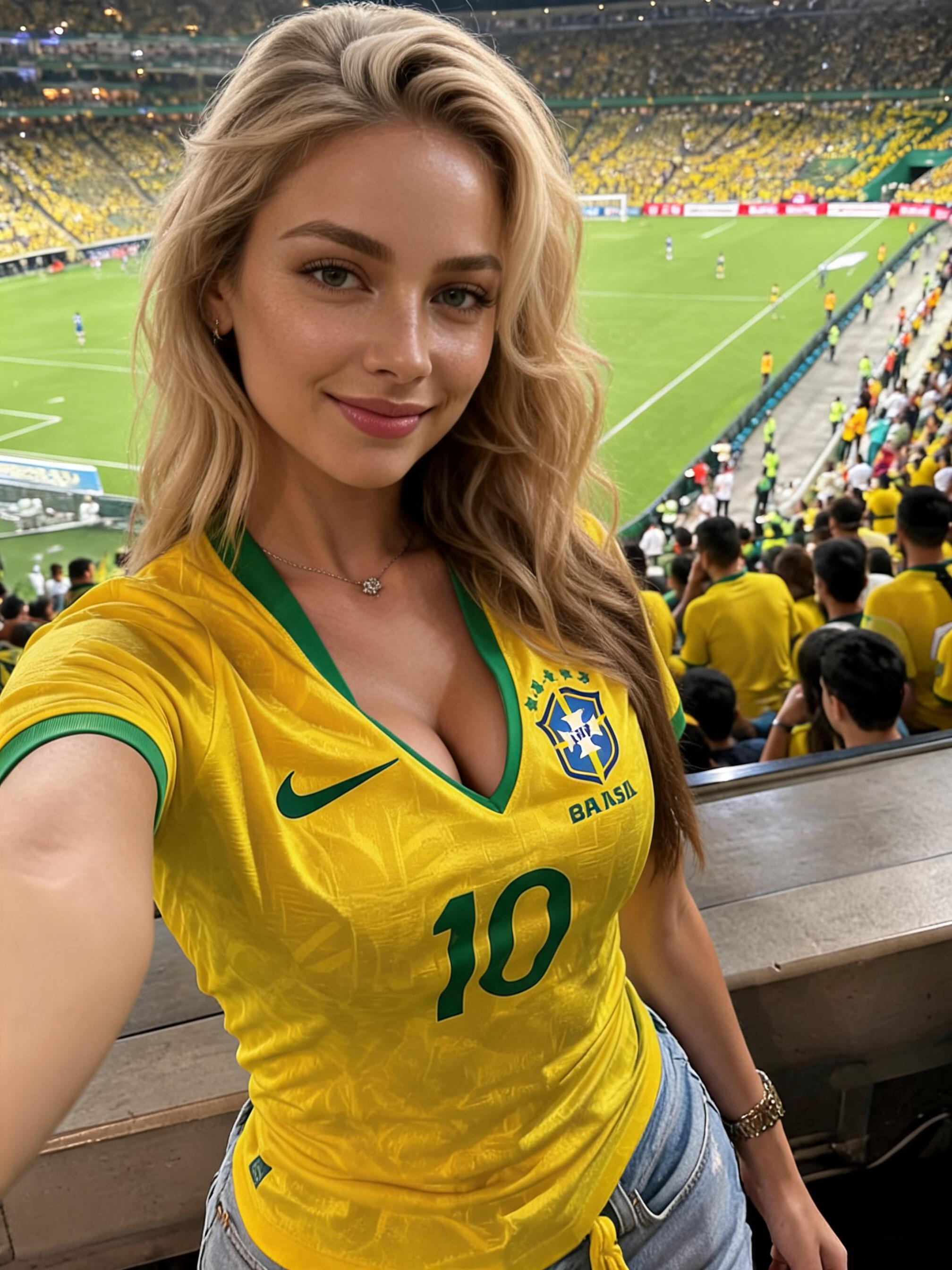 AI World Cup Brazil selfie template