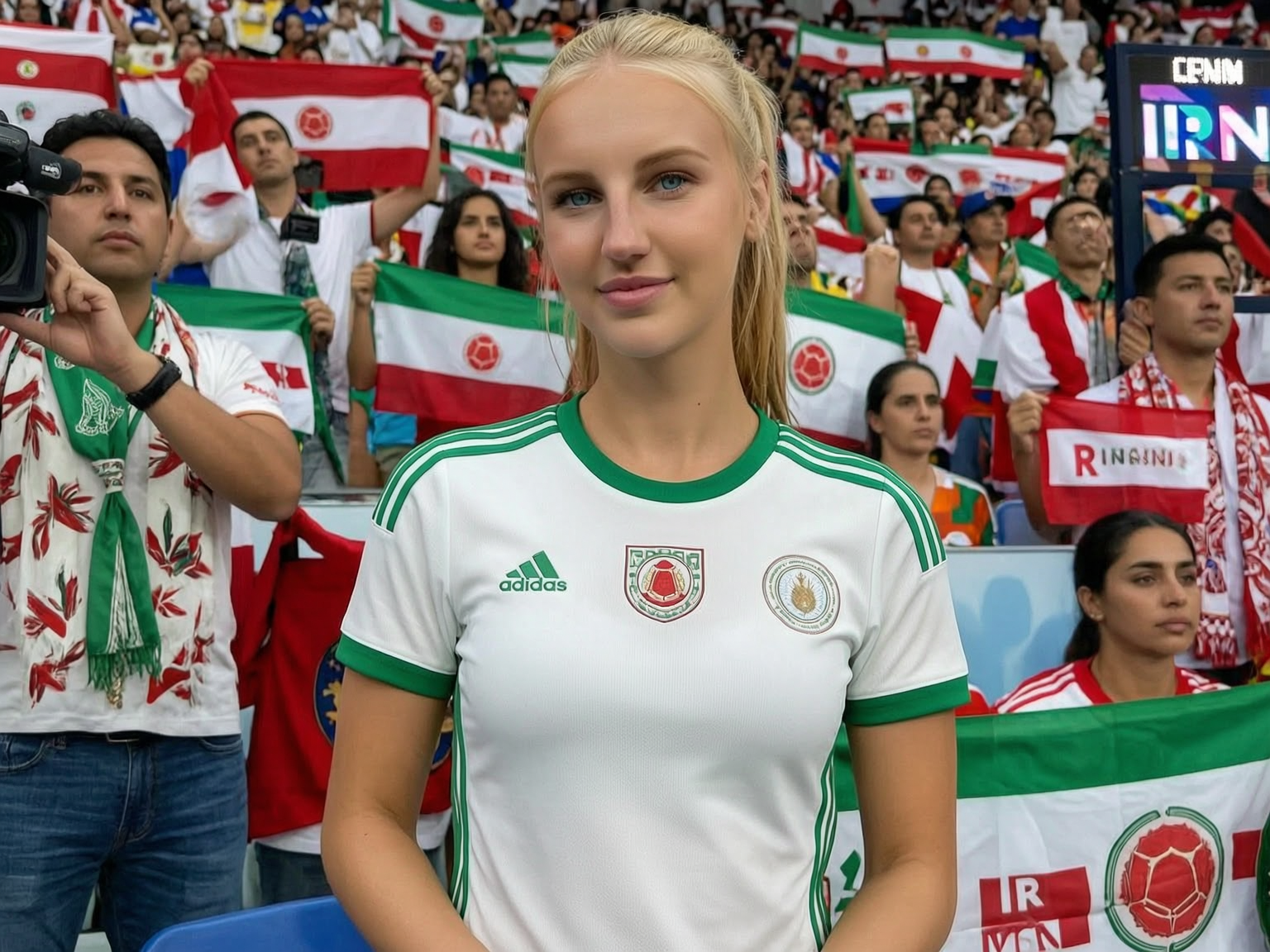 AI World Cup Colombia crowd template
