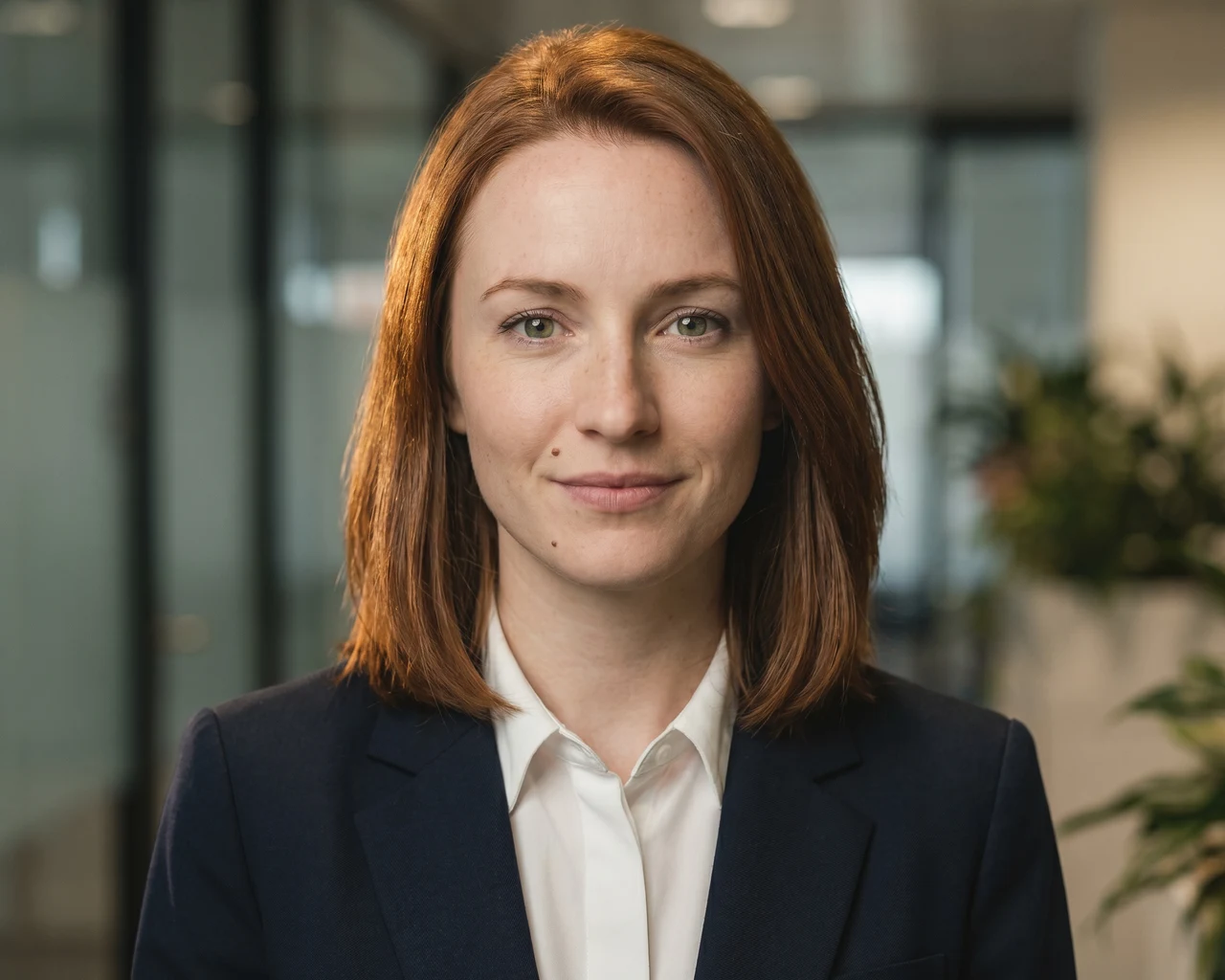 Same identity — formal editorial portrait