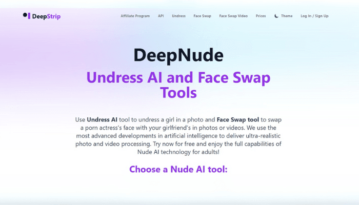 NoDress IO video generator