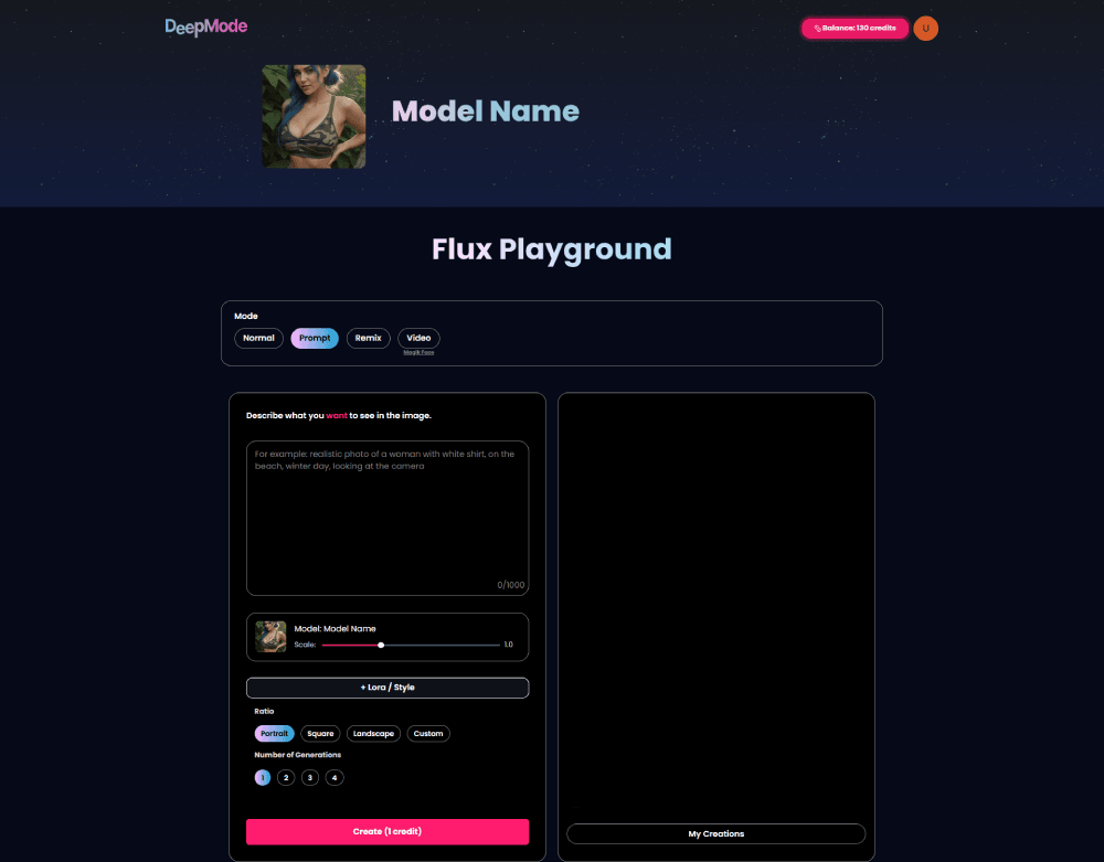 DeepMode Playground