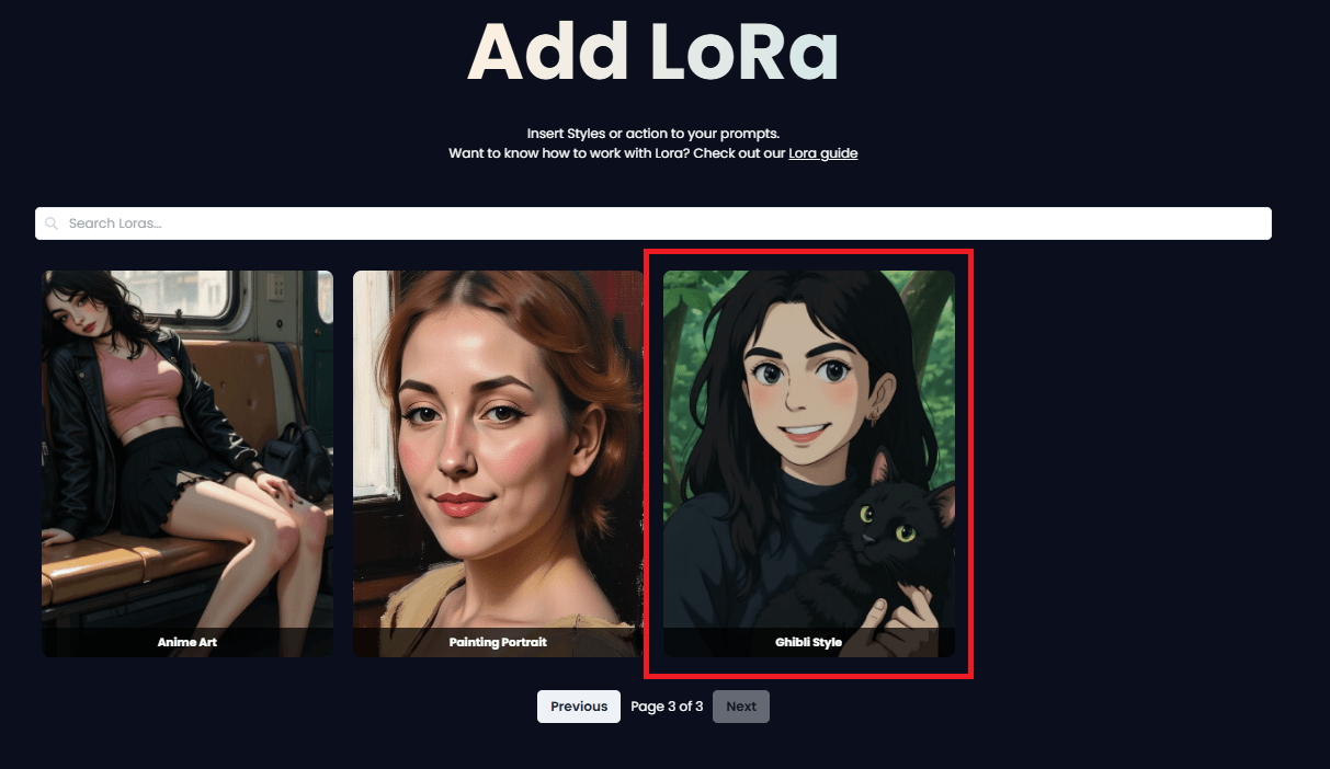 DeepMode Lora Library Ghibli Style