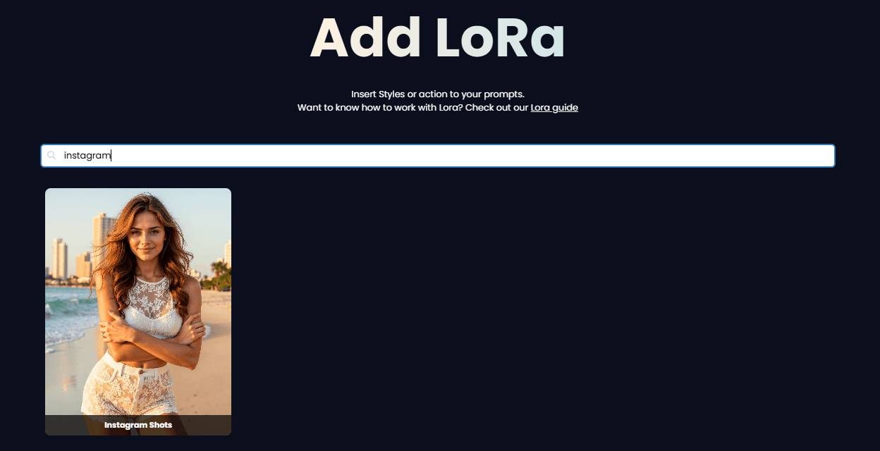 IG LoRA 