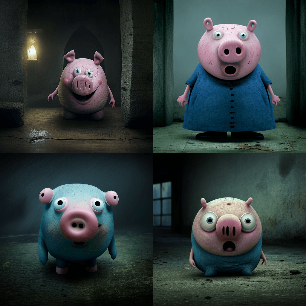 Peppa-Pig-Ai-Art-Fail, fail , funny image